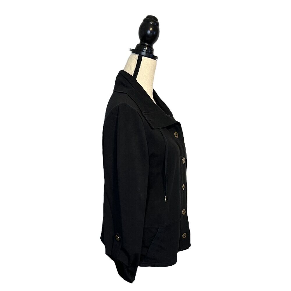 Ruby Rd Petites Jacket Black Lightweight Full But… - image 5